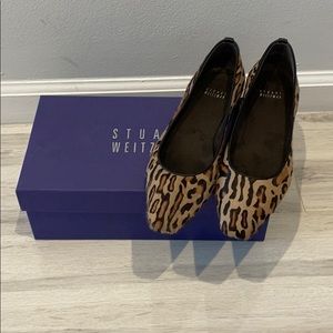 Stuart Weitzman Calf Hair Flats